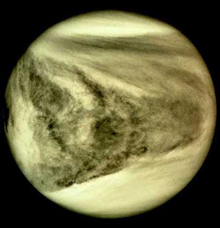 Венера в ультрафиолетовых лучах, со станции Пионер-Венера