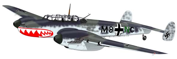 Messerschmitt Bf 110 E from II./ZG 76