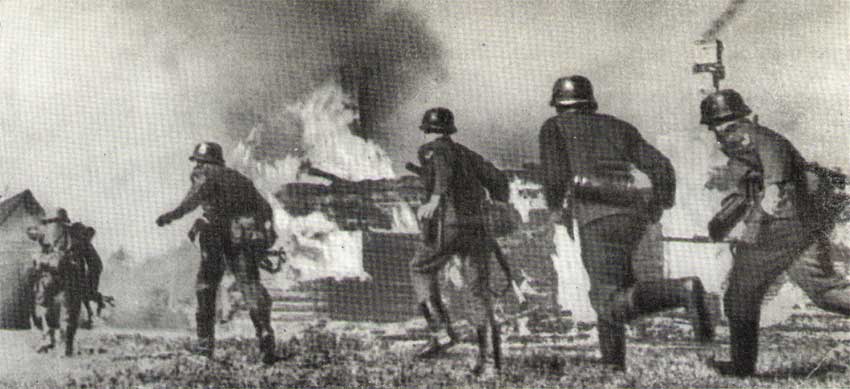 Атака немецкой пехоты, 1941 год, фото