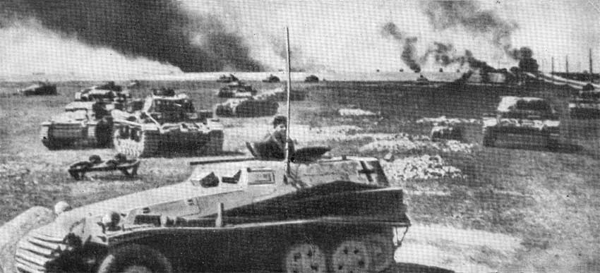Бронетехника фашистских войск, лето 1941 года, фото