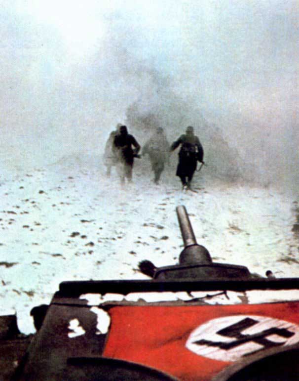 Немецкое наступление на Москву - фото для нацистской пропаганды, 1941-1942
