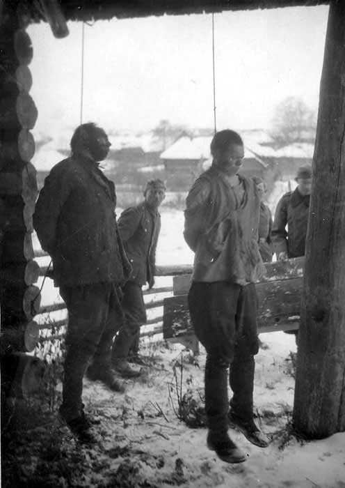 казнь пленных красноармейцев, 1942 год, Псковская область