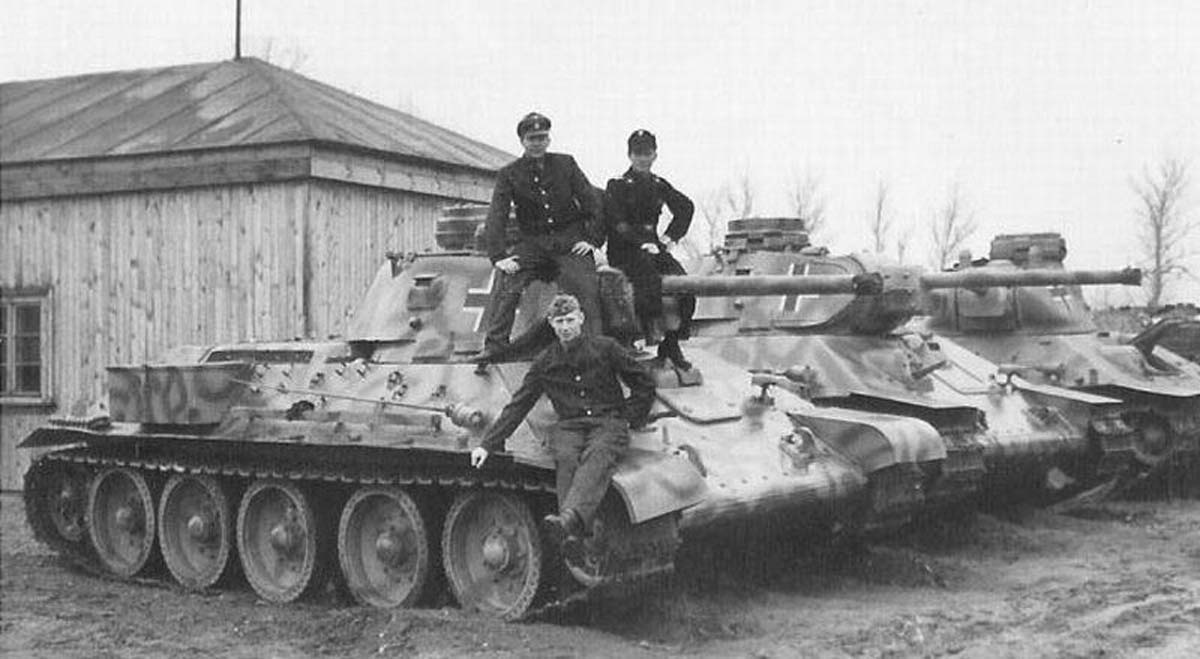 ударный немецкий танковый батальон с Т-34