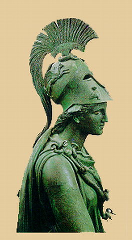 Древнегреческий шлем - скульптура Афины Паллады