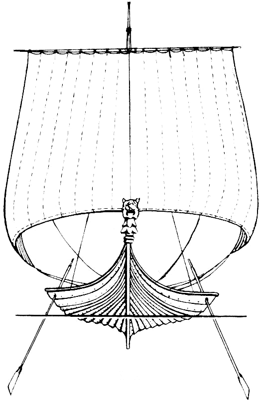 чертеж корабля Вильгельма Завоевателя