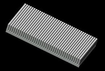 Aluminum heatsink made out of 8x4x1 bar